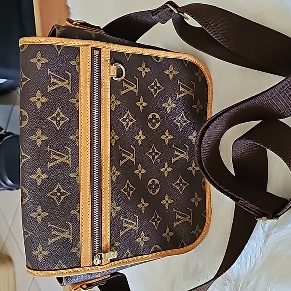 Louis Vuitton Bosphore Crossbody Messenger PM Brown Tan Monogram - Picture 13 of 16